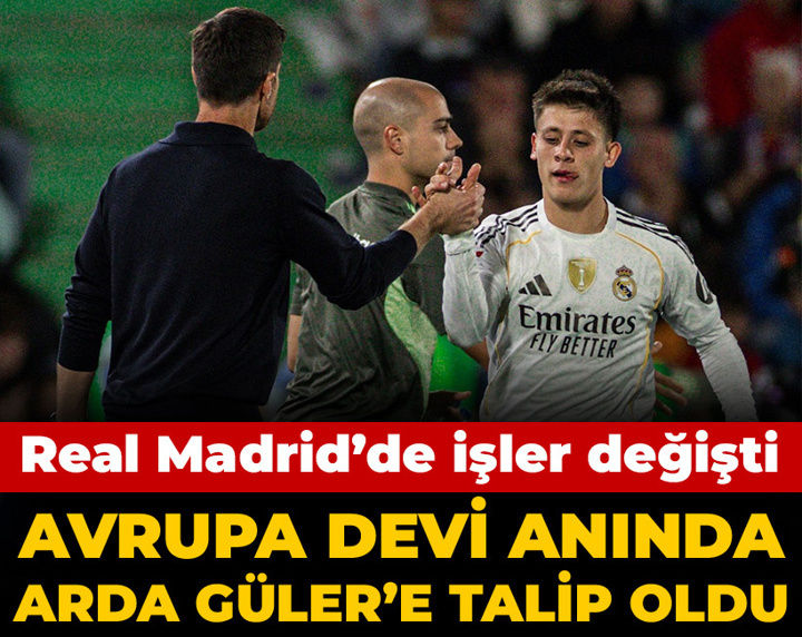 Real Madrid'de işler değişti: Avrupa devi Arda Güler'e anında talip oldu