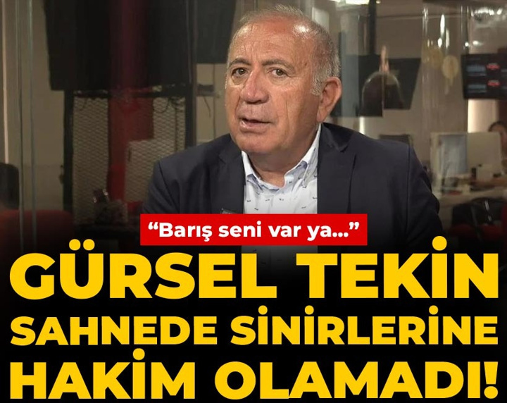 Gürsel Tekin sahnede sinirlerine hakim olamadı! "Barış seni var ya..."