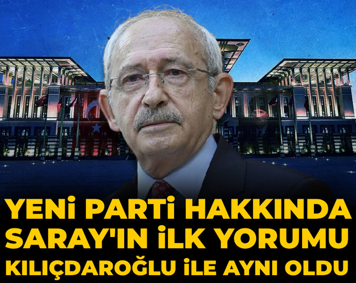 Yeni Parti hakkında Saray'ın ilk yorumu Kılıçdaroğlu ile aynı oldu: Arınma