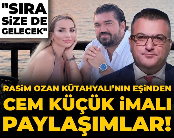 Rasim Ozan Kütahyalı’nın eşinden Cem Küçük imalı paylaşımlar! "Sıra size de gelecek"