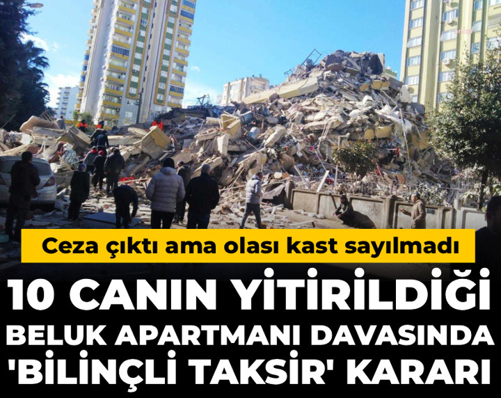 10 canın yitirildiği Beluk Apartmanı davasında 'bilinçli taksir' kararı! Ceza çıktı ama olası kast sayılmadı