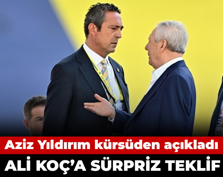 Aziz Yıldırım'dan Ali Koç'a sürpriz teklif: Kürsüden açıkladı
