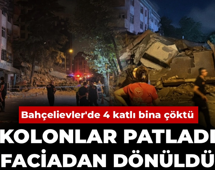 Son Dakika | İstanbul'un göbeğinde daha önce boşaltılan 4 katlı bina çöktü