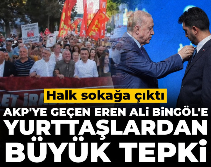 Tuzla halkı Eren Ali Bingöl'ü protesto etmek için sokağa çıktı