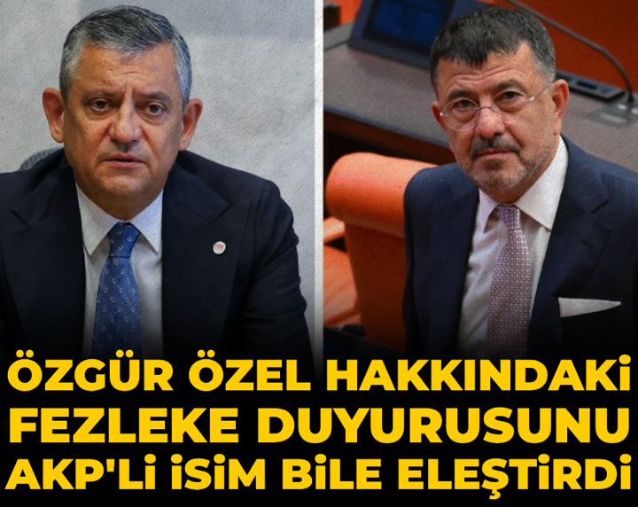Özgür Özel hakkındaki fezleke duyurusunu AKP'li isim bile eleştirdi