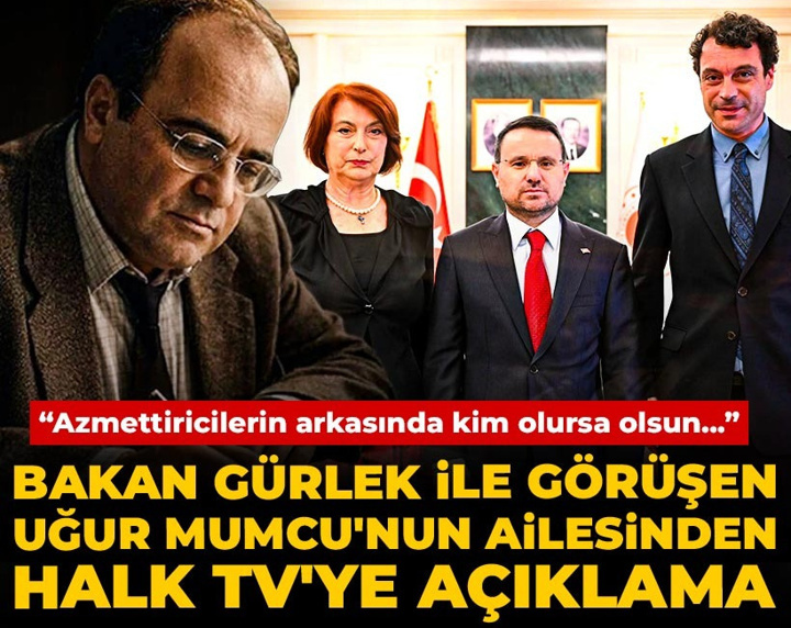 Son dakika | Bakan Gürlek ile görüşen Uğur Mumcu'nun ailesinden Halk TV'ye açıklama