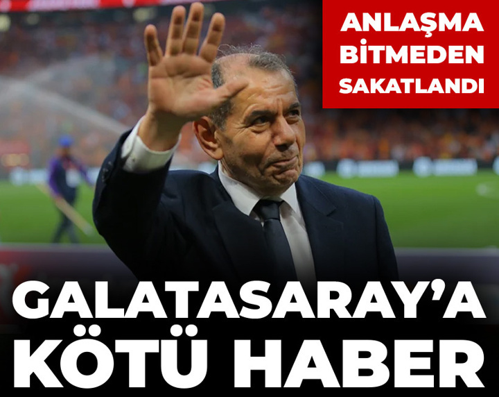 Galatasaray'a 2 kötü haber birden geldi: Anlaşma bitmeden sakatlandı