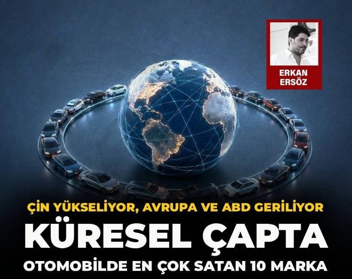 Küresel çapta otomobilde en çok satan 10 marka