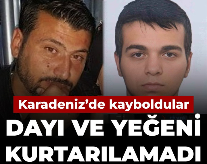 Karadeniz'de acı olay: Yeğen ve kurtarmak için suya giren dayısı yaşamını yitirdi