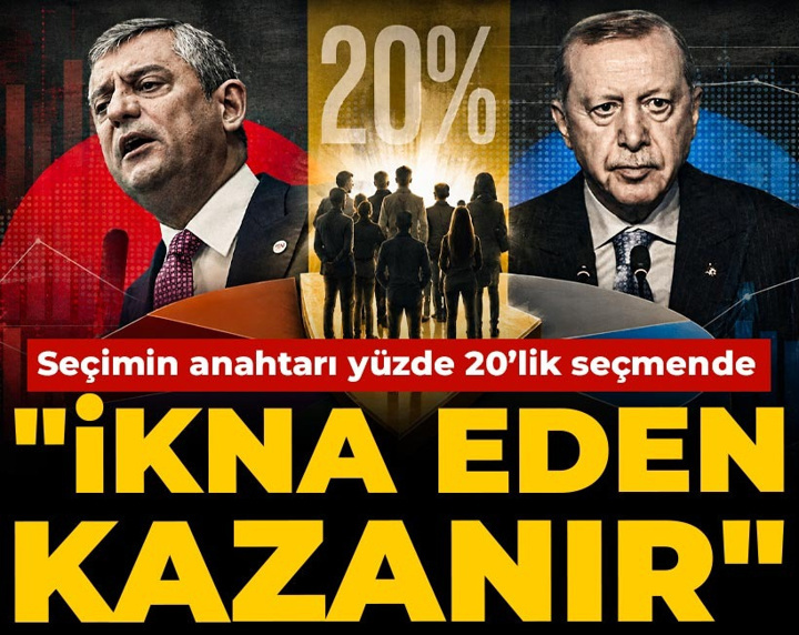 Seçimin anahtarı yüzde 20’lik seçmende! Aksoy Araştırma Başkanı: Yüzde 20’yi ikna eden kazanır