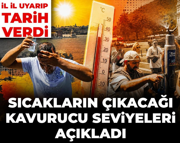 İl il uyarıp tarih verdi: Sıcakların çıkacağı kavurucu seviyeleri açıkladı