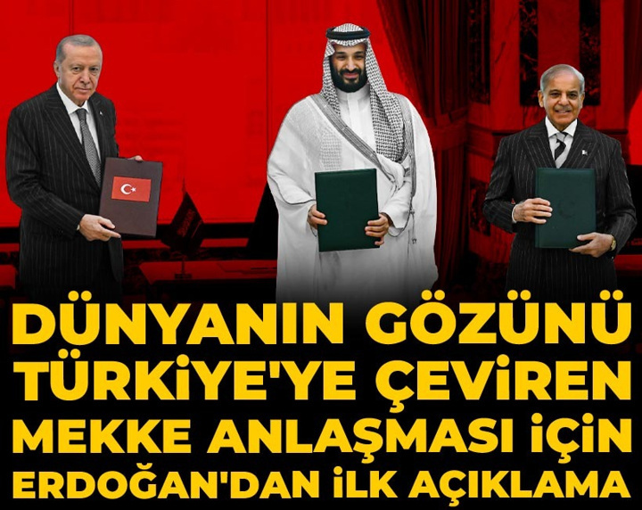 Son Dakika | Dünyanın gözünü Türkiye'ye çeviren Mekke anlaşması için Erdoğan'dan ilk açıklama