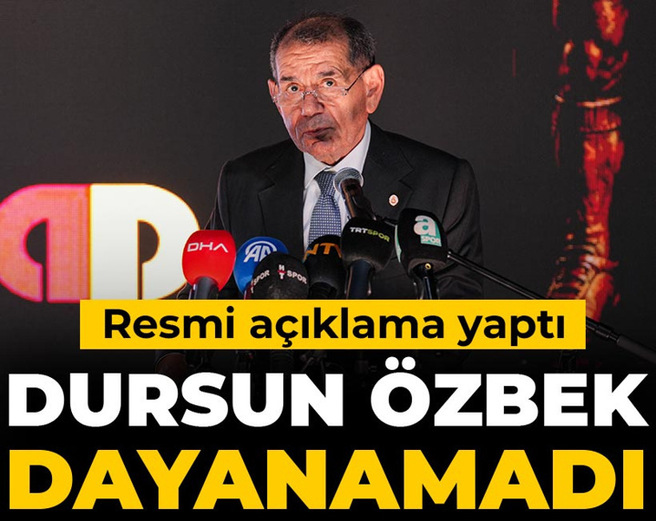 Dursun Özbek daha fazla dayanamadı: Resmi açıklama yaptı
