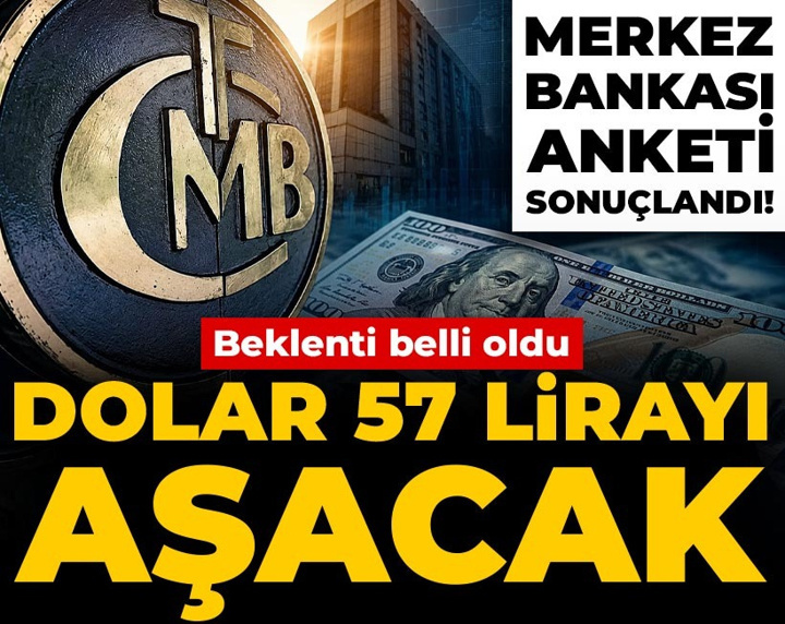 Merkez Bankası anketi sonuçlandı! Dolar yıl sonunda ne kadar olur? Beklenti belli oldu