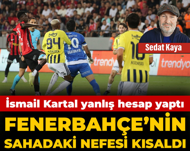 İsmail Kartal yanlış hesap yaptı: Fenerbahçe'nin sahadaki nefesi kısaldı