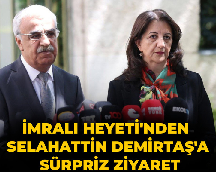 Son Dakika | İmralı Heyeti'nden Selahattin Demirtaş'a sürpriz ziyaret