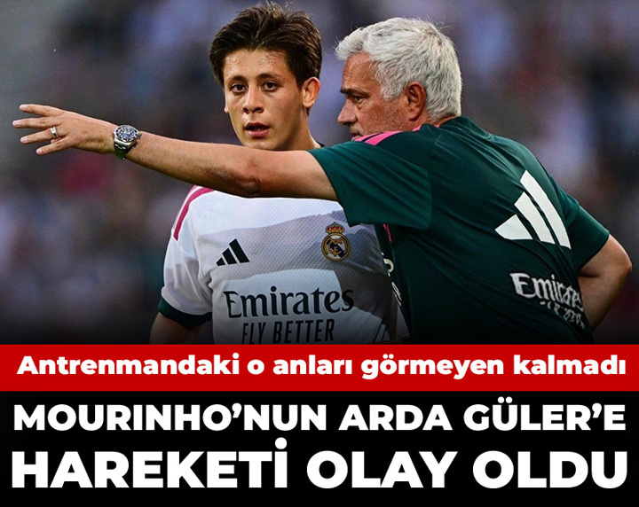 Mourinho'nun Arda Güler'e hareketi olay oldu: Antrenmanda yaşananları görmeyen kalmadı