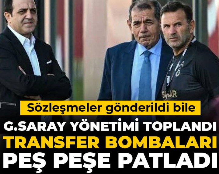Galatasaray yönetimi toplandı transfer bombaları peş peşe patladı: Sözleşmeler gönderildi bile