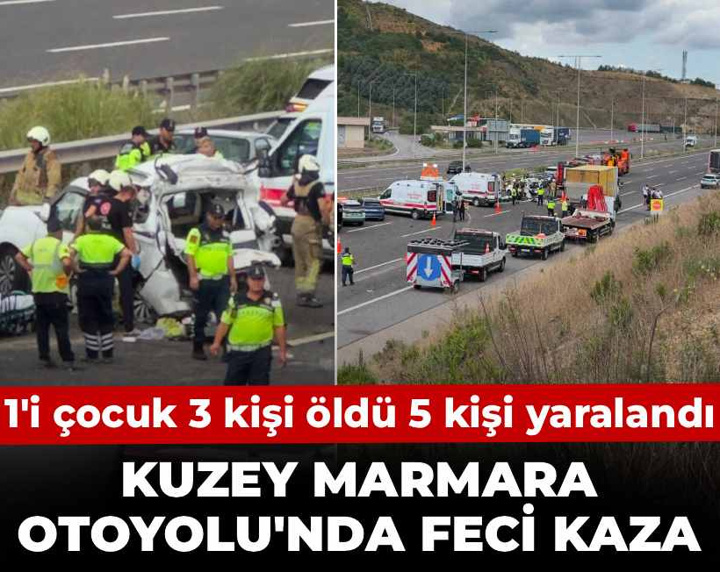 Son Dakika | Kuzey Marmara Otoyolu'nda feci kaza! Ölü ve yaralılar var