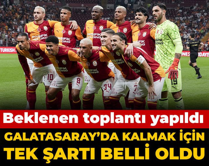 Galatasaray'da kalmak için tek şartı belli oldu: Yönetime bildirdi