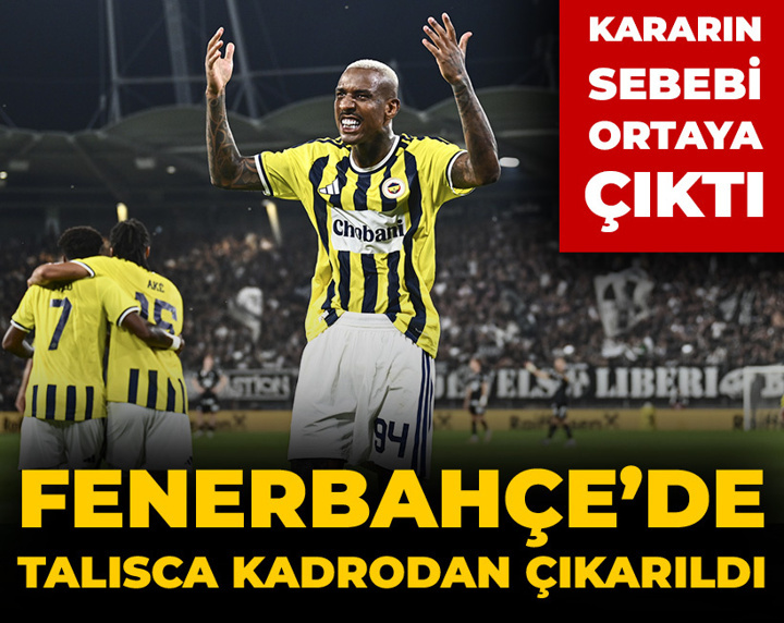 Fenerbahçe'de maça saatler kala Talisca kadrodan çıkarıldı: Kararın sebebi belli oldu