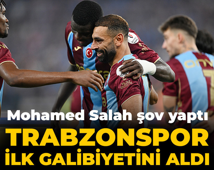 Trabzonspor ilk galibiyetini aldı: Salah şov yaptı