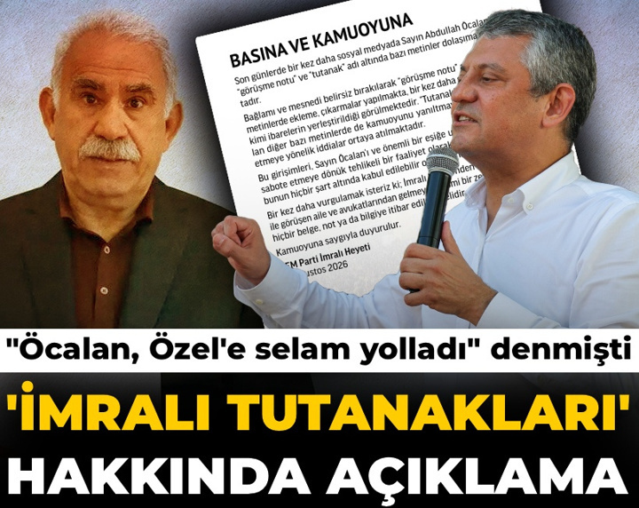 Son dakika | DEM Parti 'İmralı tutanakları' hakkında açıklama yaptı! "Özel'e selam yolladı" denmişti