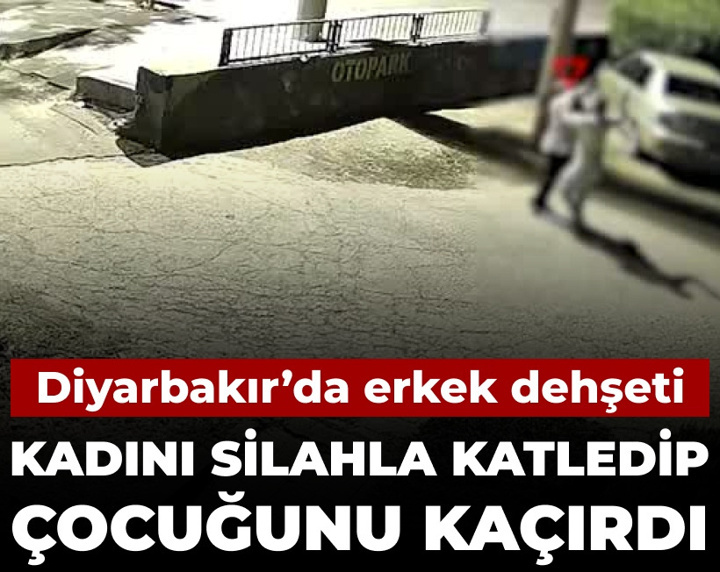 Diyarbakır'da erkek dehşeti: Kadını silahla katledip çocuğunu kaçırdı