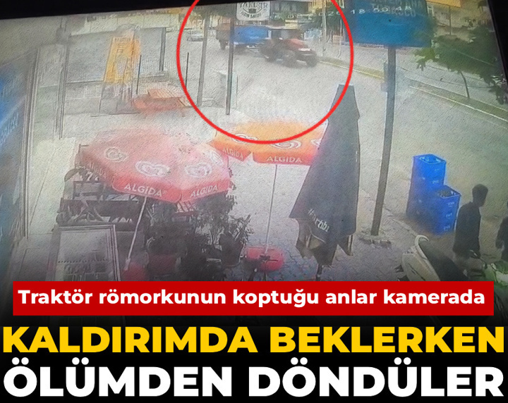 Kaldırımda beklerken ölümden döndüler