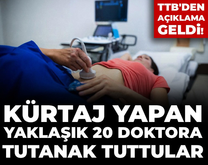 Kürtaj yapan yaklaşık 20 doktora tutanak tuttular: TTB'den açıklama geldi!
