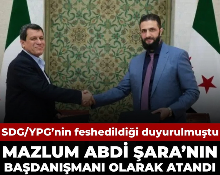 Mazlum Abdi Şara'nın başdanışmanı olarak atandı: SDG/YPG feshedilmişti