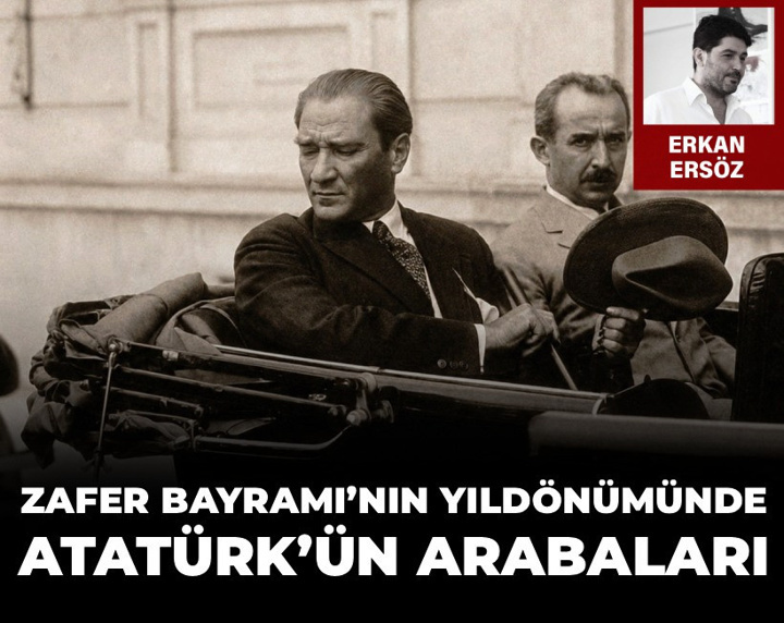 Zafer Bayramı'nın yıldönümünde Atatürk'ün arabaları