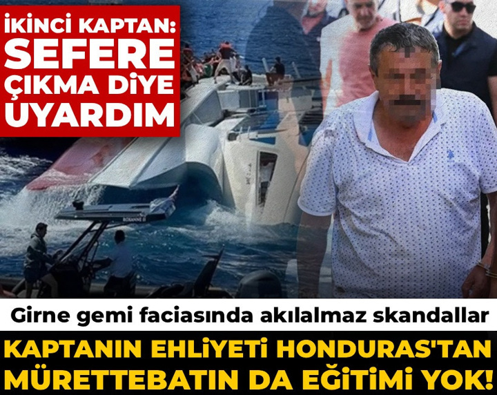 Kaptan ehliyeti Honduras'tan almış, mürettebatın da eğitimi yok! Girne gemi faciasında akılalmaz skandallar