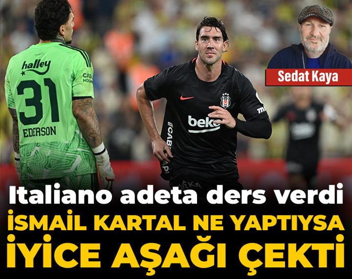 Fenerbahçe'de İsmail Kartal ne yaptıysa iyice aşağı çekti: Itailano adeta ders verdi