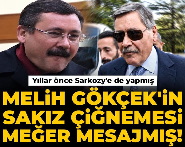 Melih Gökçek'in sakız çiğnemesi meğer mesajmış! Yıllar önce Sarkozy'e de yapmış