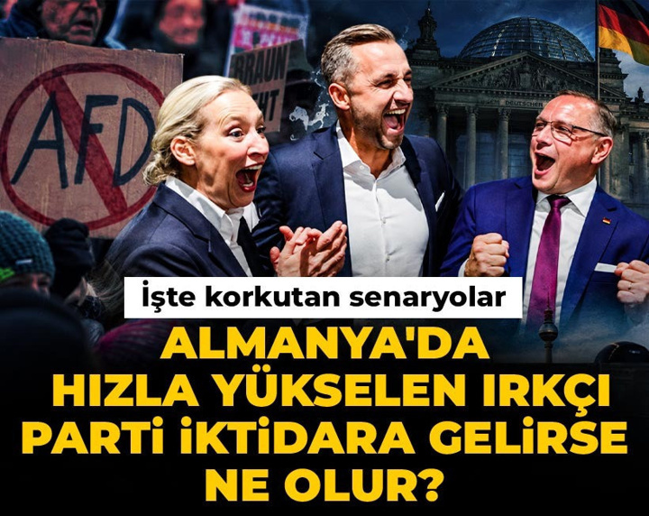 Almanya'da hızla yükselen ırkçı parti iktidara gelirse ne olur? işte korkutan senaryolar