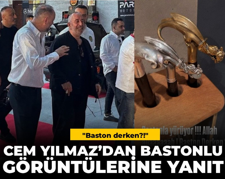 Cem Yılmaz’ın bastonlu görüntülerine yanıt: Baston derken!?