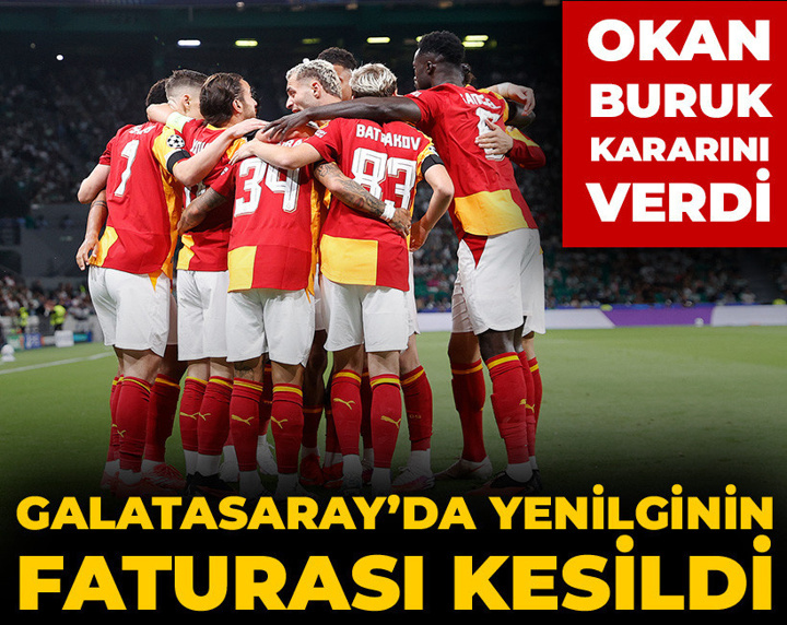 Galatasaray'da yenilginin faturası kesildi: Anında karar çıktı