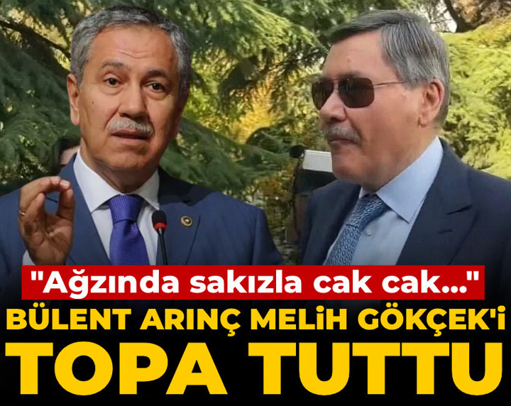 Bülent Arınç Melih Gökçek'i topa tuttu: Ağzında sakızla cak cak...