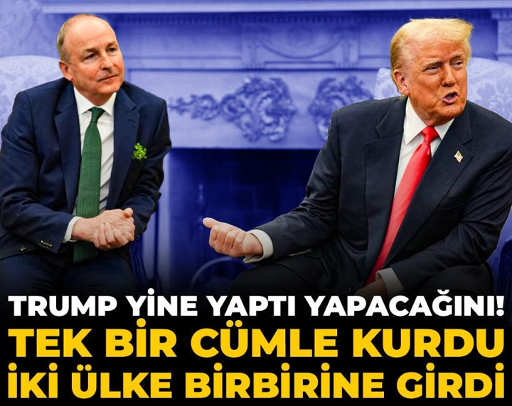Trump yine yaptı yapacağını! Tek bir cümle kurdu iki ülke birbirine girdi
