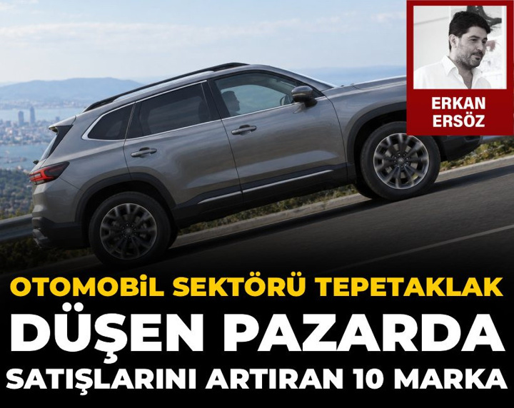 Otomobil sektörü tepetaklak: Düşen pazarda satışlarını artıran 10 marka
