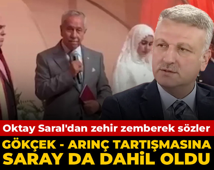 Melih Gökçek-Bülent Arınç tartışmasına Saray da dahil oldu: Oktay Saral'dan zehir zemberek sözler