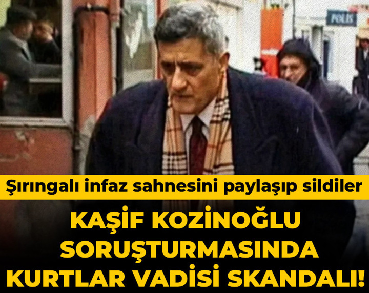 Kaşif Kozinoğlu soruşturmasında Kurtlar Vadisi skandalı! Şırıngalı infaz sahnesini paylaşıp sildiler