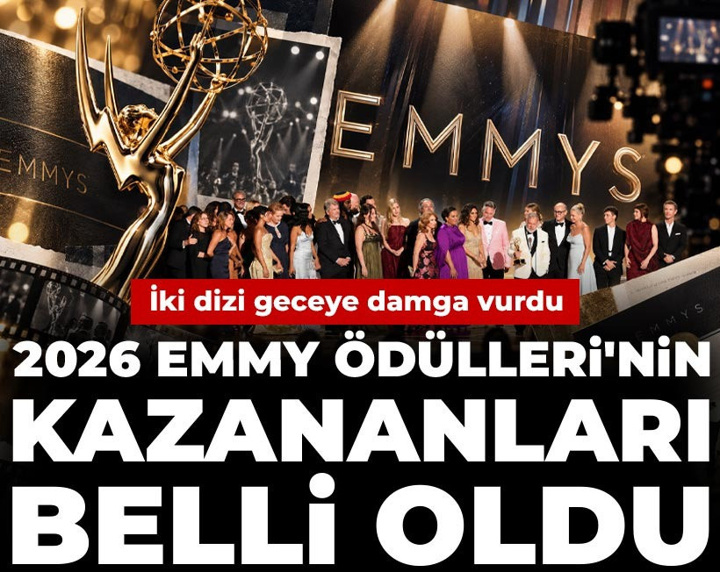 2026 Emmy Ödülleri kazananları belli oldu
