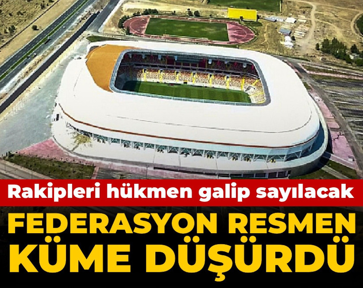 TFF 2 haftada resmen küme düşürdü: Rakipleri hükmen galip sayılacak