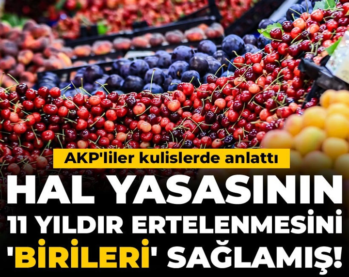 Hal yasasının 11 yıldır ertelenmesini 'birileri' sağlamış! AKP'liler kulislerde anlattı