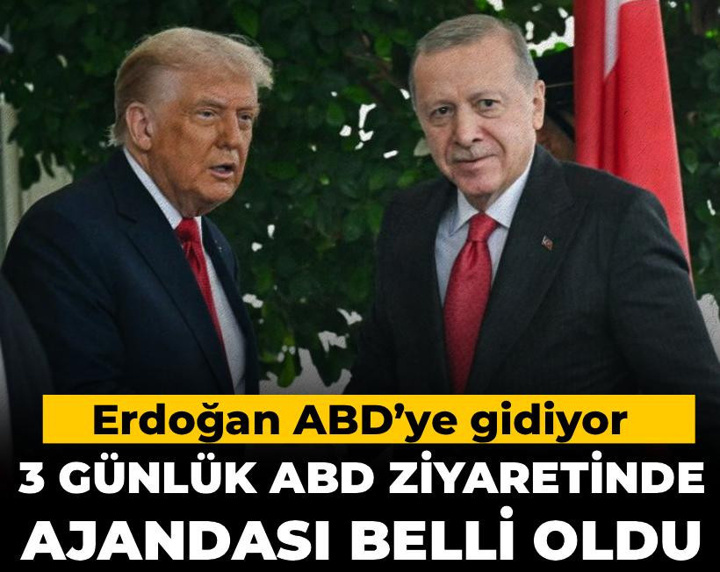 Erdoğan ABD’ye gidiyor: 3 günlük ABD ziyaretinde ajandası belli oldu