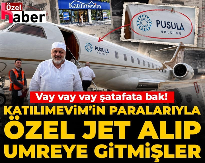 Vay vay vay şatafata bak: Katılımevim'in paralarıyla özel jet alıp umreye gitmişler!