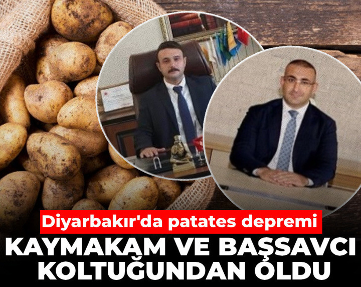 Diyarbakır'da patates depremi: Kaymakam ve başsavcı koltuğundan oldu