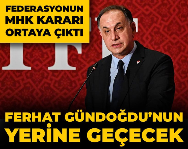 TFF kararını verdi: Ferhat Gündoğdu'nun yerine geçecek isim belli oldu